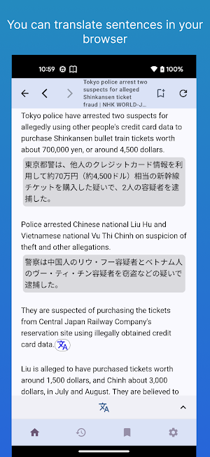 Translation Browser Screenshot 0