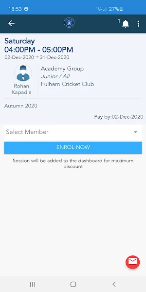 Fulham Cricket Club Screenshot 2