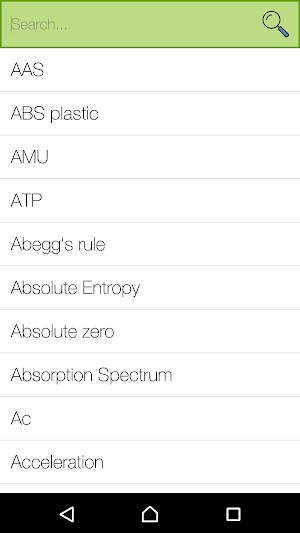 Chemistry Dictionary Screenshot 1