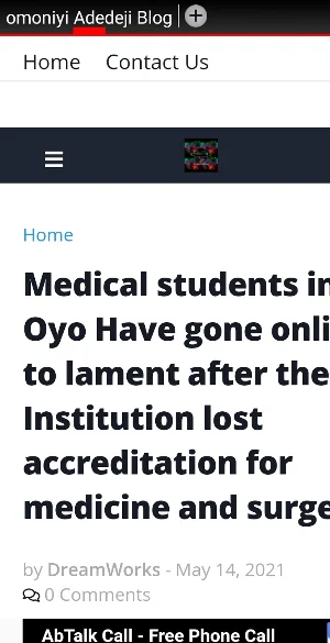 Omoniyi Adedeji Blog Screenshot 1