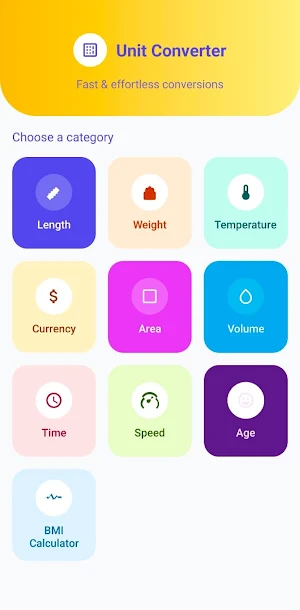 OmniConverter: Unit & BMI Screenshot 0