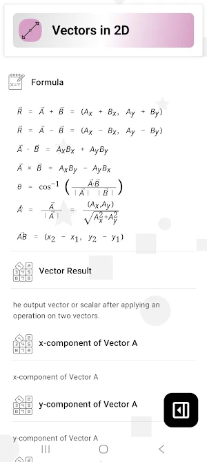 Vector Calculator Screenshot 1