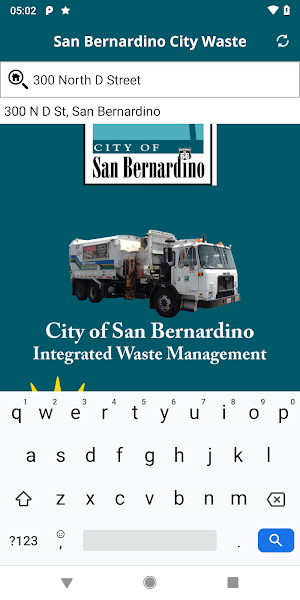 San Bernardino City Waste Screenshot 1