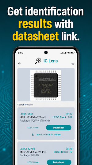 IC Lens: ID & Datasheet Finder Screenshot 1