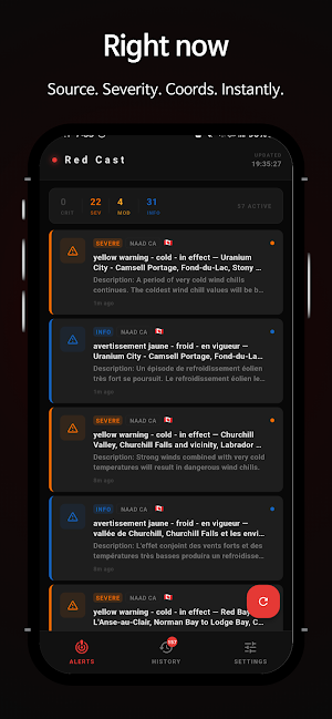 Red Cast - Red Emergency Alert Screenshot 2