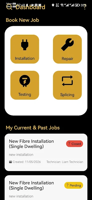 BTM Fibre Connect Screenshot 3