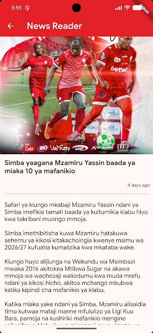 Msimbazi Zone -Habari za Simba Screenshot 3