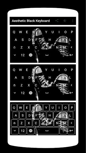 Aesthetic Black Keyboard Theme Screenshot 0
