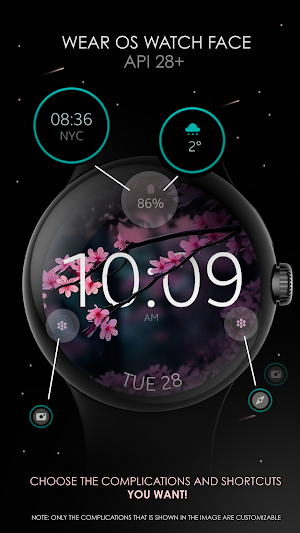 Cherry Blossom Watch Face Screenshot 0