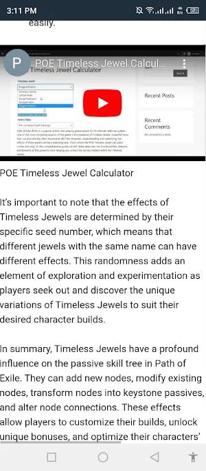 POE Timeless Jewel Calculator Screenshot 2