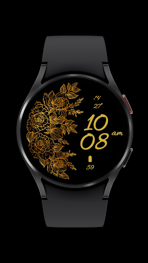 Golden Flower: Watch Face Screenshot 0