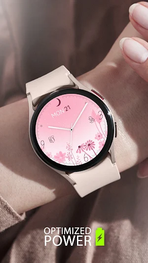 Dream Pink Analog watch face Screenshot 0