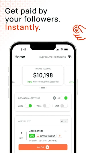 SuprPal: Link-in-Bio for calls Screenshot 3