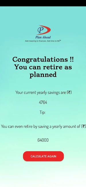 Retirement Calculator Screenshot 3