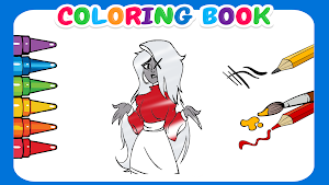 Hazbin coloring book Hotel Screenshot 1