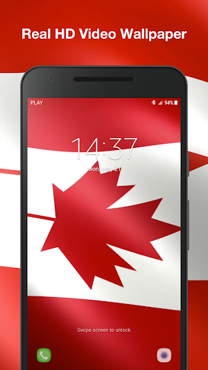 3D Canada Flag Live Wallpaper Screenshot 2