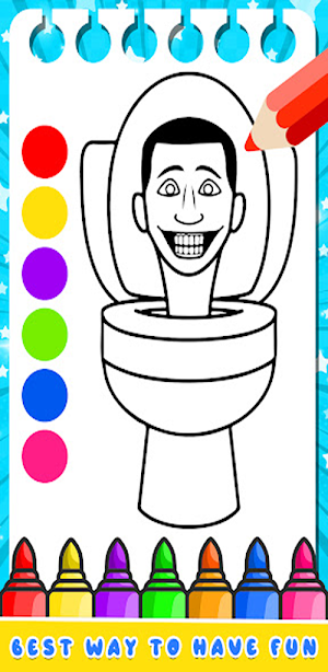 Skibidi Toilet Coloring Book Screenshot 0