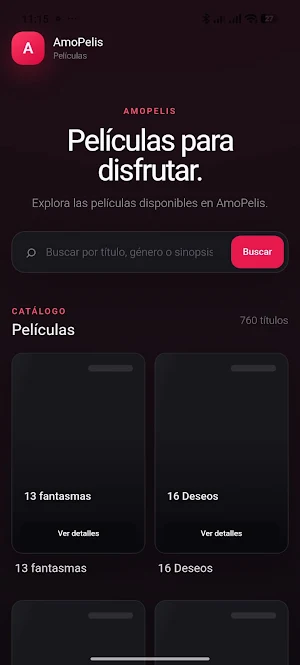 AmoPelis: Peliculas y Series Screenshot 0