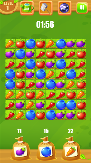 Vegetables Match Puzzle Game Screenshot 0