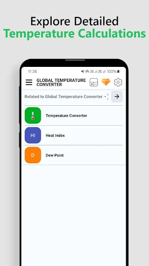 Global Temperature Converter Screenshot 0