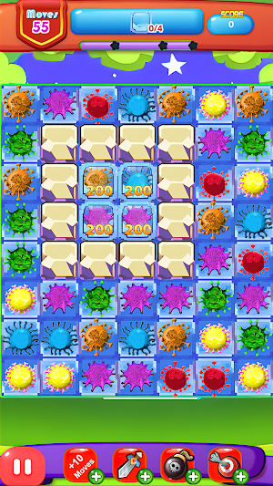 Germ Crush - Match 3 Game Screenshot 1
