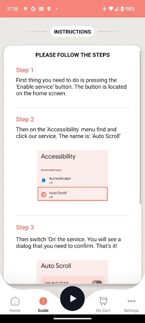 Easy Auto Scroll Up & Down Screenshot 2