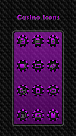 Casino - Purple Icons screenshot 2