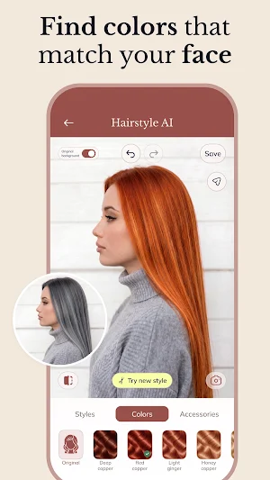 Hairstyle & Hair Color Changer Screenshot 3