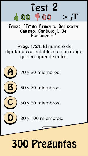 TestOpos Estatuto de Galicia Screenshot 2