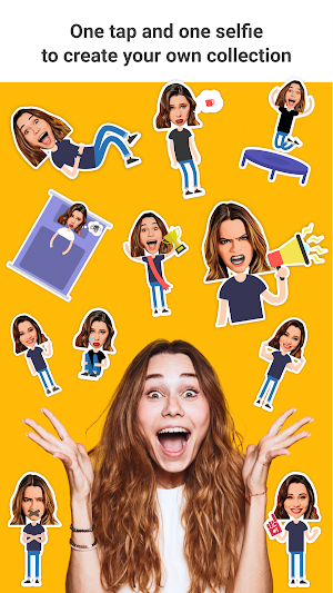 Emolfi: power up any messenger with photo stickers Screenshot 2