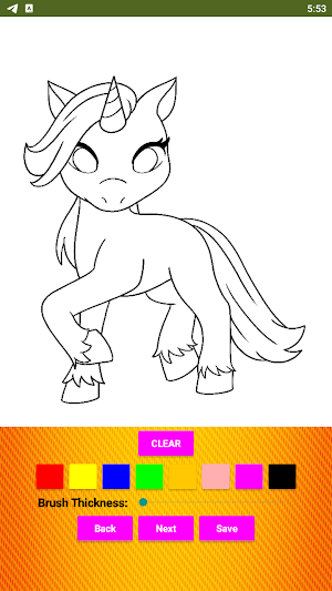 Unicorn Coloring Game for Girl Screenshot 0