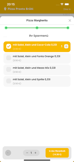Pizza Pronto Brühl Screenshot 3