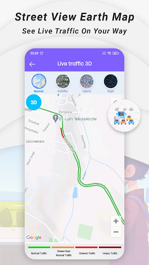 Street View GPS Earth Map HD Screenshot 1