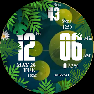 Jungle Animated Watch Face Screenshot 2