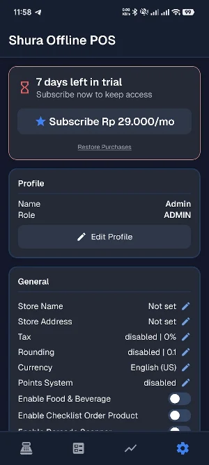 Offline POS System: Shura Screenshot 1