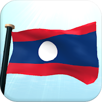 Laos Flag 3D Live Wallpaper
