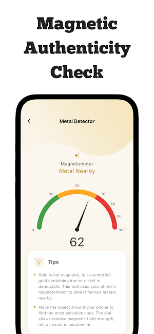 Gold Detector - Goldiva Screenshot 1