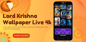 Lord Krishna Wallpaper Live 4k Screenshot 0