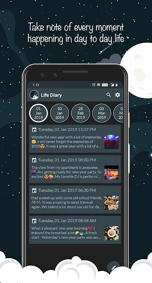 Life : Personal Diary, Journal, Note Book Screenshot 2