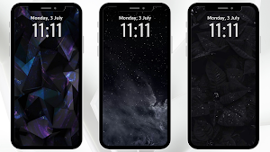 Black Wallpaper Background Screenshot 0