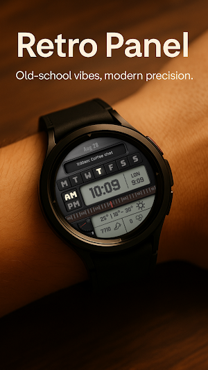 RetroLCD: vintage watch face Screenshot 0