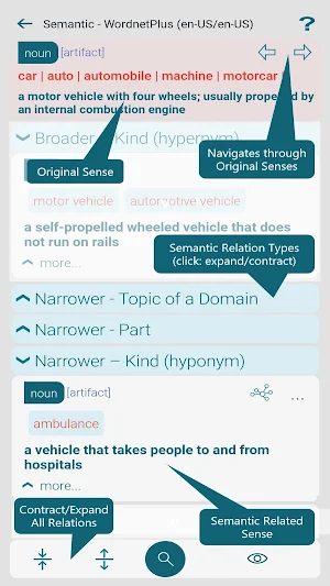English Dictionary Wordnet+ Screenshot 2