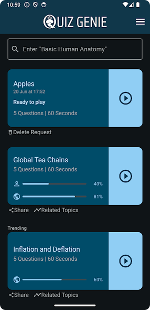 Quiz Genie Screenshot 1