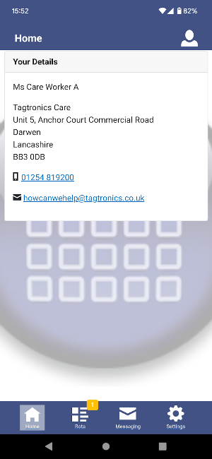 Tagtronics Carer Screenshot 0