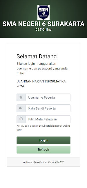 Exambrowser SMAN 6 SKA Screenshot 2