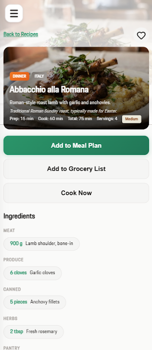 Intl CookBook Screenshot 3