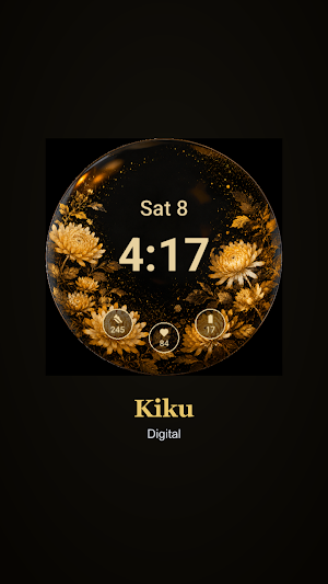 Kiku Japanese Watch Face Screenshot 3
