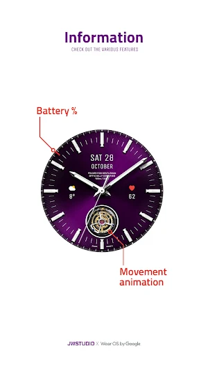 JW176 jwstudio watchface Screenshot 1
