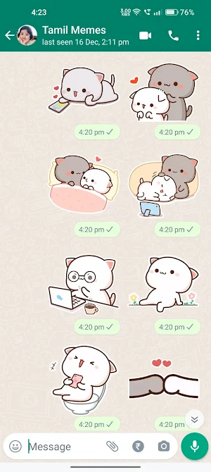 Mochi Cat Stickers Screenshot 3