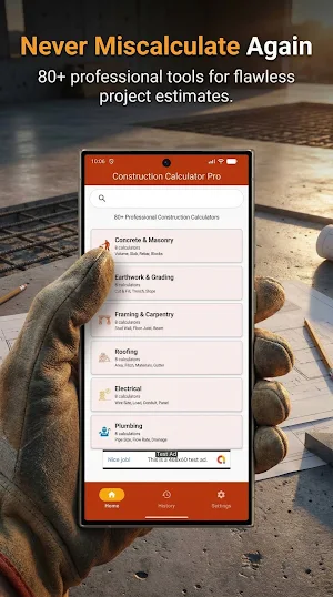 Construction Calculator Pro Screenshot 3